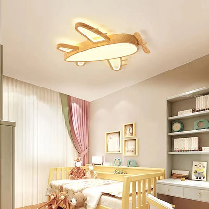 Plafonnier moderne en bois massif pour chambre d’enfant romantique — LZ4X9M