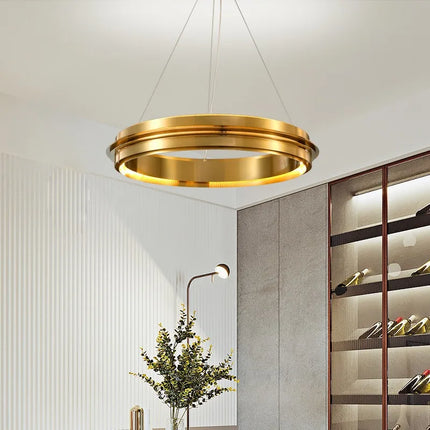 Lustre suspension LED italien anneau post-moderne minimaliste — LZ4XJ9