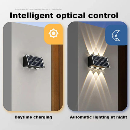 Applique murale LED solaire étanche pour extérieur jardin et rue — LZ5T9Q2