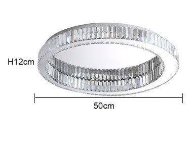 Plafonnier circulaire en cristal pour décoration intérieure moderne — LZ4X9P2Q