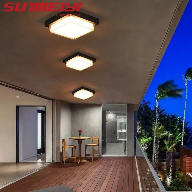 Plafonnier étanche moderne pour extérieur, jardin et balcon — LZ4X9T