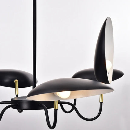 Lustre nordique à 6 têtes design postmoderne pour intérieur — LZ4X9P2
