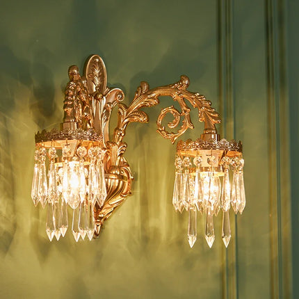 Applique murale classique décorative en cristal pour intérieur — LZ4X9T1