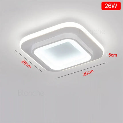 Plafonnier LED design rond ou carré pour décoration intérieure moderne — LZ4XJ9