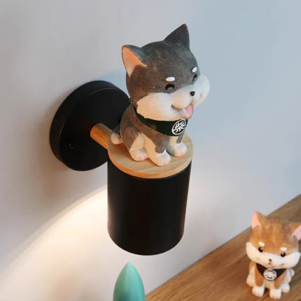 Applique murale enfant avec chat aux grands yeux mignon — LZ4T9Q2