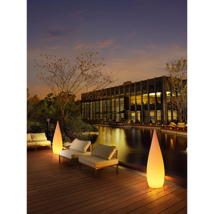 Lampadaire solaire étanche pour jardin en forme de goutte d'eau — LZ4X9T2