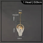 1 tête D26CM / Blanc chaud 3000K / CHINE