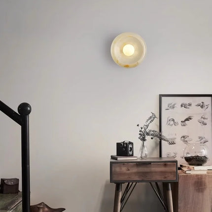 Applique murale nordique en jade naturel au design élégant 2024 — LZ3F9X