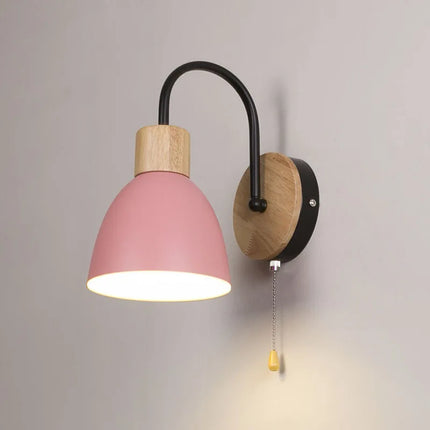 Applique murale nordique moderne macaron avec interrupteur LED intégré — LZ4X9P2