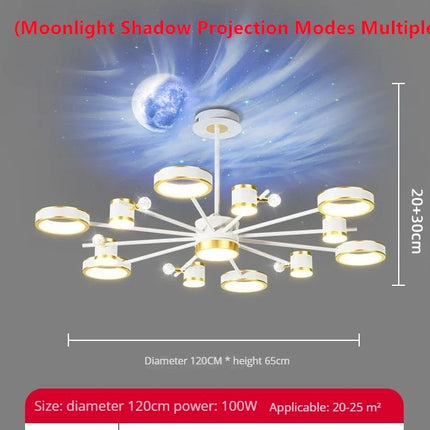 Lustre suspension en cristal effet aurores boréales — LZ4P9XQ