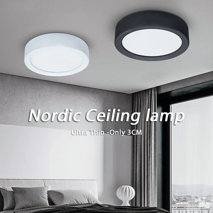 Plafonnier LED mini dimmable effet grain de bois pour salon et chambre 220V 110V — LZ4X7Q