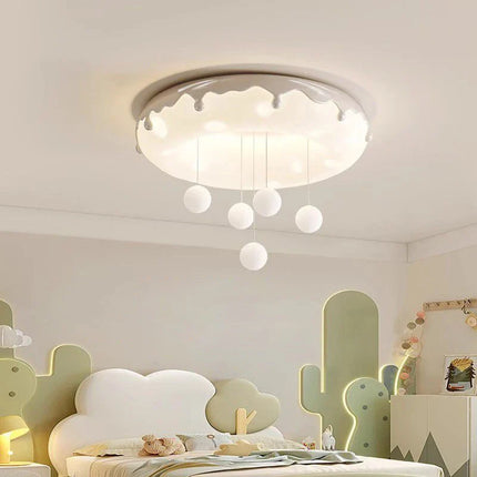 Plafonnier en forme de beignet pour chambre d’enfant, design chaleureux — LZ4X9P