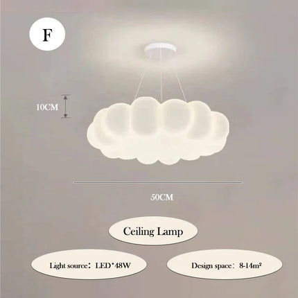 Lustre moderne nuages romantique pour chambre d’enfant — LZ4X9T1