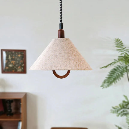 suspension rétro en tissu rétractable avec éclairage à led