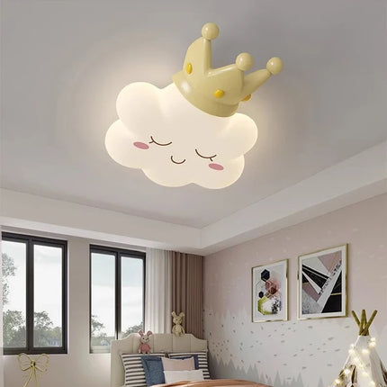 Plafonnier nuage rose pour chambre enfant romantique et chaleureuse — LZ4N7Q2J