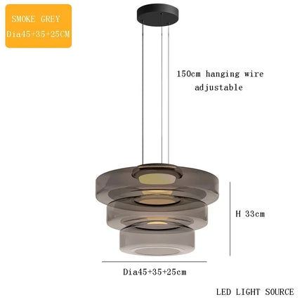 Suspension bohème en verre pour table basse design danois — LZ4X9T