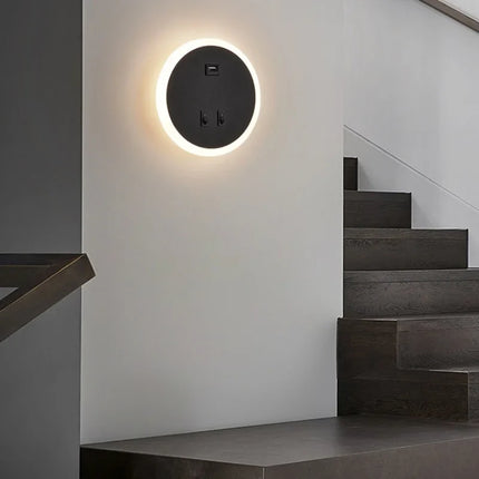 Applique murale LED moderne avec port USB pour éclairage d’ambiance — LZ4X9T2