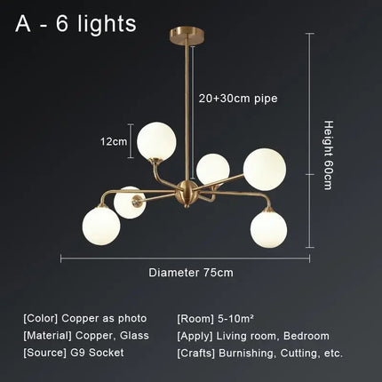 Lustre suspension LED au design nordique moderne — LZ4P9X