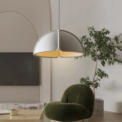 Lustre circulaire en tissu style nordique pour intérieur design — LZ4X9P2