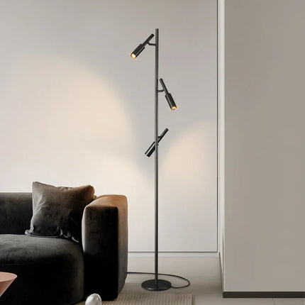 Lampadaire en laiton et cuivre pour lecture et étude — LZ4X9P2