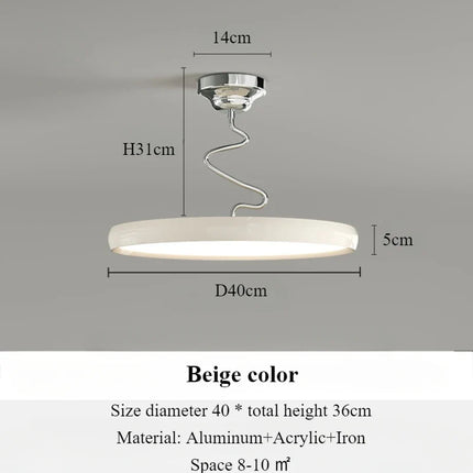 Lustre suspension nordique en aluminium avec éclairage LED — LZ4X9P