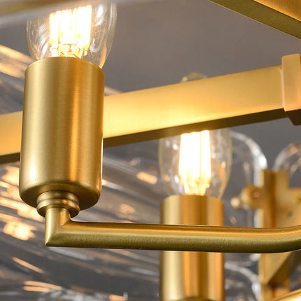 Lustre LED cuivre au style nordique pour décoration intérieure — LZ7FQ2