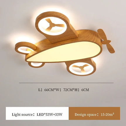 Plafonnier LED design avion style nordique pour chambre enfant — LZ4X9T2