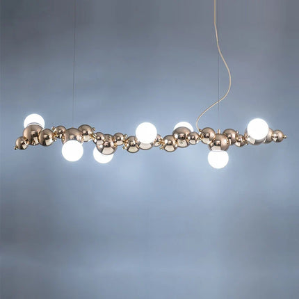 Lustre LED suspension design moléculaire tendance 2024 — LZ4X7Q9