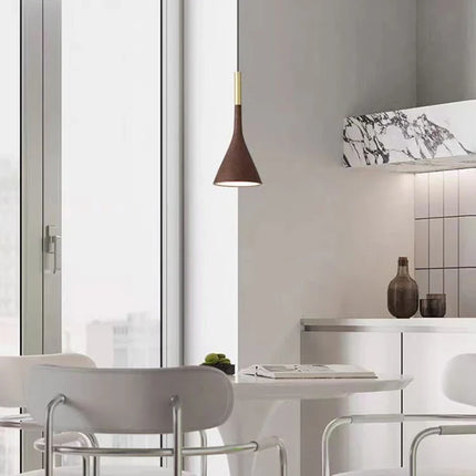 Suspension design moderne en métal effet bois réglable — LZ4X9T