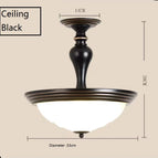 Plafond Noir / Blanc chaud