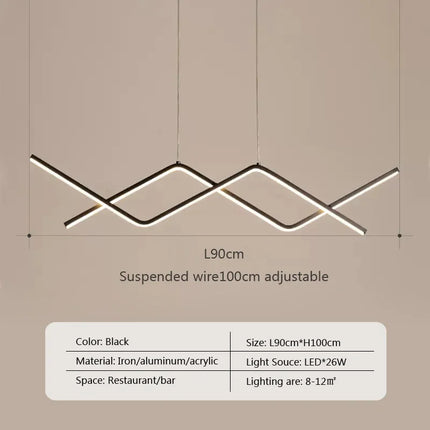 Suspension LED moderne pour intérieur au design élégant — LZ4X9T