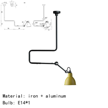 Suspension rotative en métal pour éclairage design — LZ4X9M