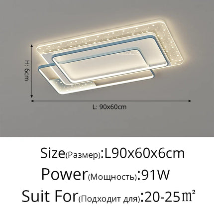 Plafonnier LED moderne pour éclairage intérieur décoratif — LZ4X9P