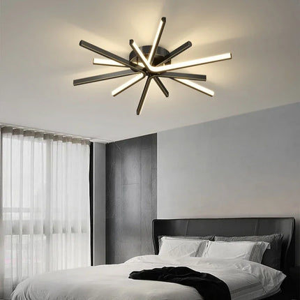 Plafonnier LED en cuivre au design artistique moderne — LZ4X9T2