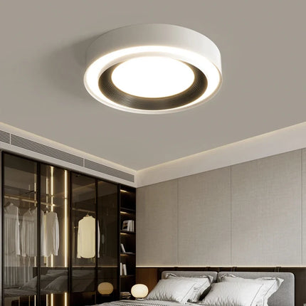 Plafonnier rond minimaliste pour couloir et entrée avec protection des yeux — LZ4X9T2