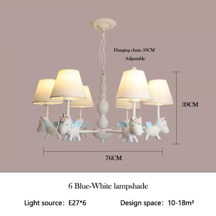 Lustre LED rotatif pour enfant style nordique romantique et chaleureux — LZ4X9P