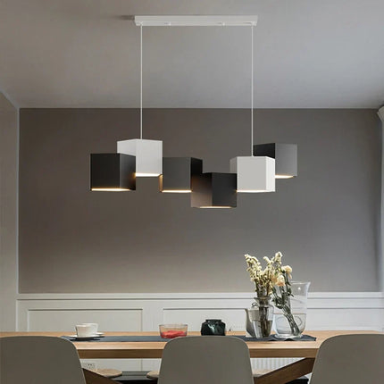 Lustre suspension nordique design prisme hexagonal simple — LZ4X9T1