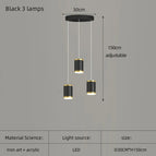 Lampe noire 3 lampes / Lumière neutre