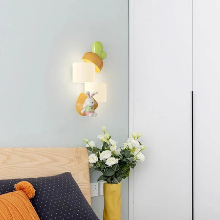 Applique murale LED enfant en forme de lapin panda — LZ4X9Q2