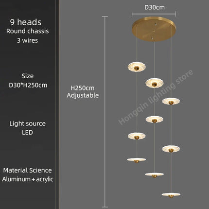 Lustre LED moderne pour éclairage intérieur élégant — LZ4X9P2