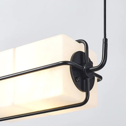 Lustre Art déco en verre et métal pour hôtel et bar — LZ4P9XQ