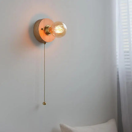 Applique murale en bois style wabi sabi pour éclairage décoratif intérieur — LZ4X9T2