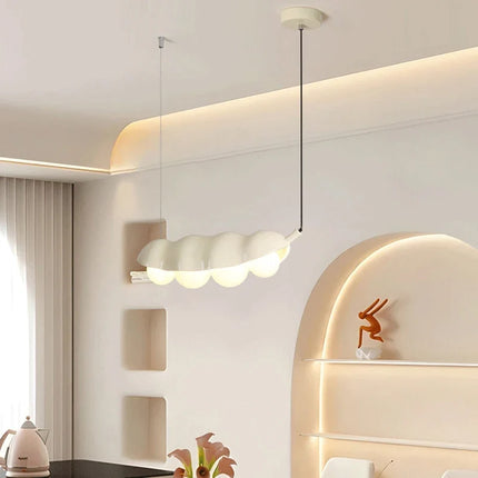 Lustre en verre à pois avec éclairage en résine créative — LZ4X9J