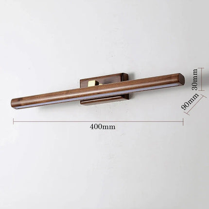 miroir de luxe en noyer led rotatif à 360° applique murale