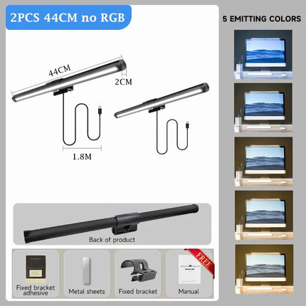 Lampe de bureau portable USB avec éclairage RVB d’ambiance — LZ4X9T2