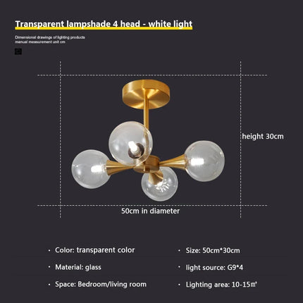 Lustre en verre pour éclairage décoratif intérieur — LZ4X9M