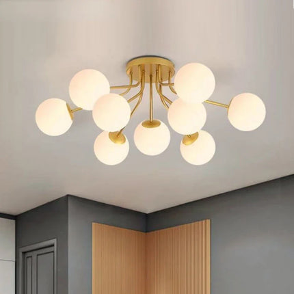 Suspension lustre LED boule de verre pour éclairage direct — LZ4X9P