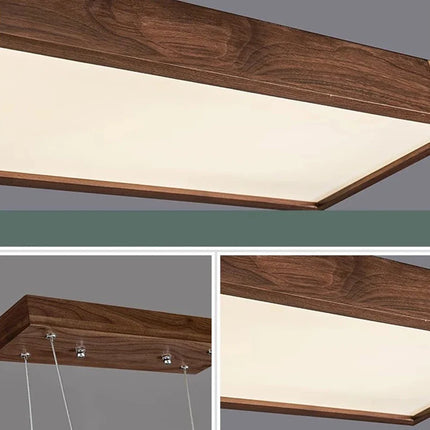 Suspension LED en bois au design moderne — LZ4X9P2