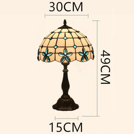 Lampe de chevet décorative en verre teinté style méditerranéen — LZ4X9M