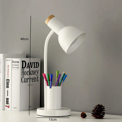 Lampe de bureau LED nordique avec porte-stylo décoratif — LZ4X9P